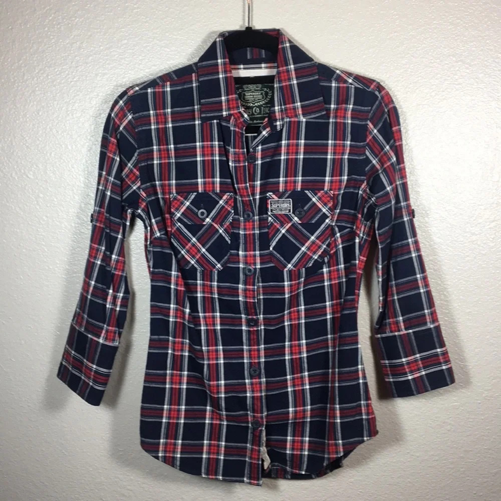 NEW*Superdry Denim Goods Manufacturers Shirt